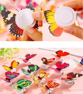 LED 3D Butterfly Wall Lights (10 Pieces)