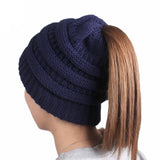 Soft Knit Ponytail Beanie