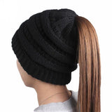 Soft Knit Ponytail Beanie