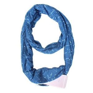 Infinity Scarf w/Secret Hidden Zipper Pocket