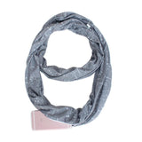 Infinity Scarf w/Secret Hidden Zipper Pocket