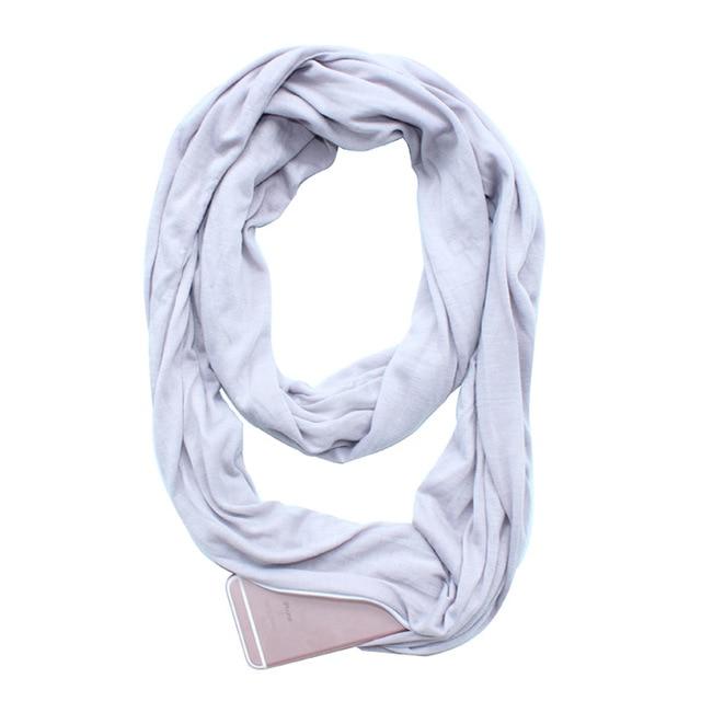 Infinity Scarf w/Secret Hidden Zipper Pocket