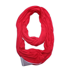 Infinity Scarf w/Secret Hidden Zipper Pocket