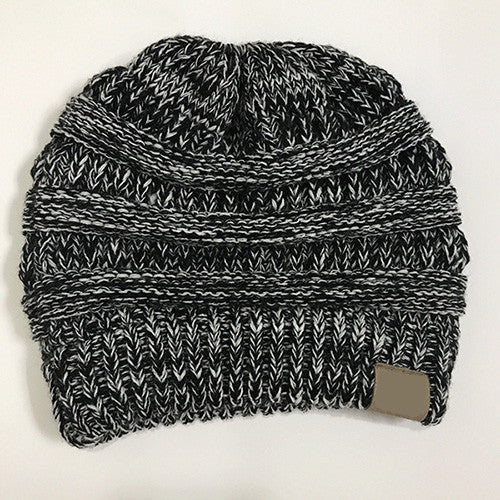 Soft Knit Ponytail Beanie