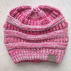 Soft Knit Ponytail Beanie